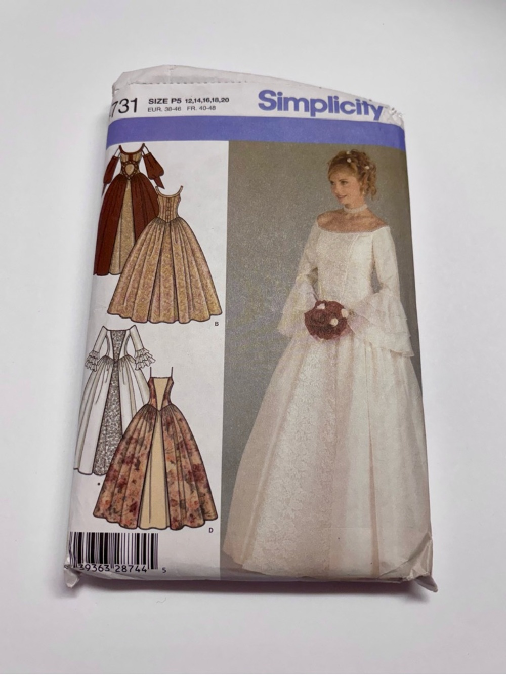 PLUS SIZED - Simplicity Bridal Ball Gown Sewing Pattern